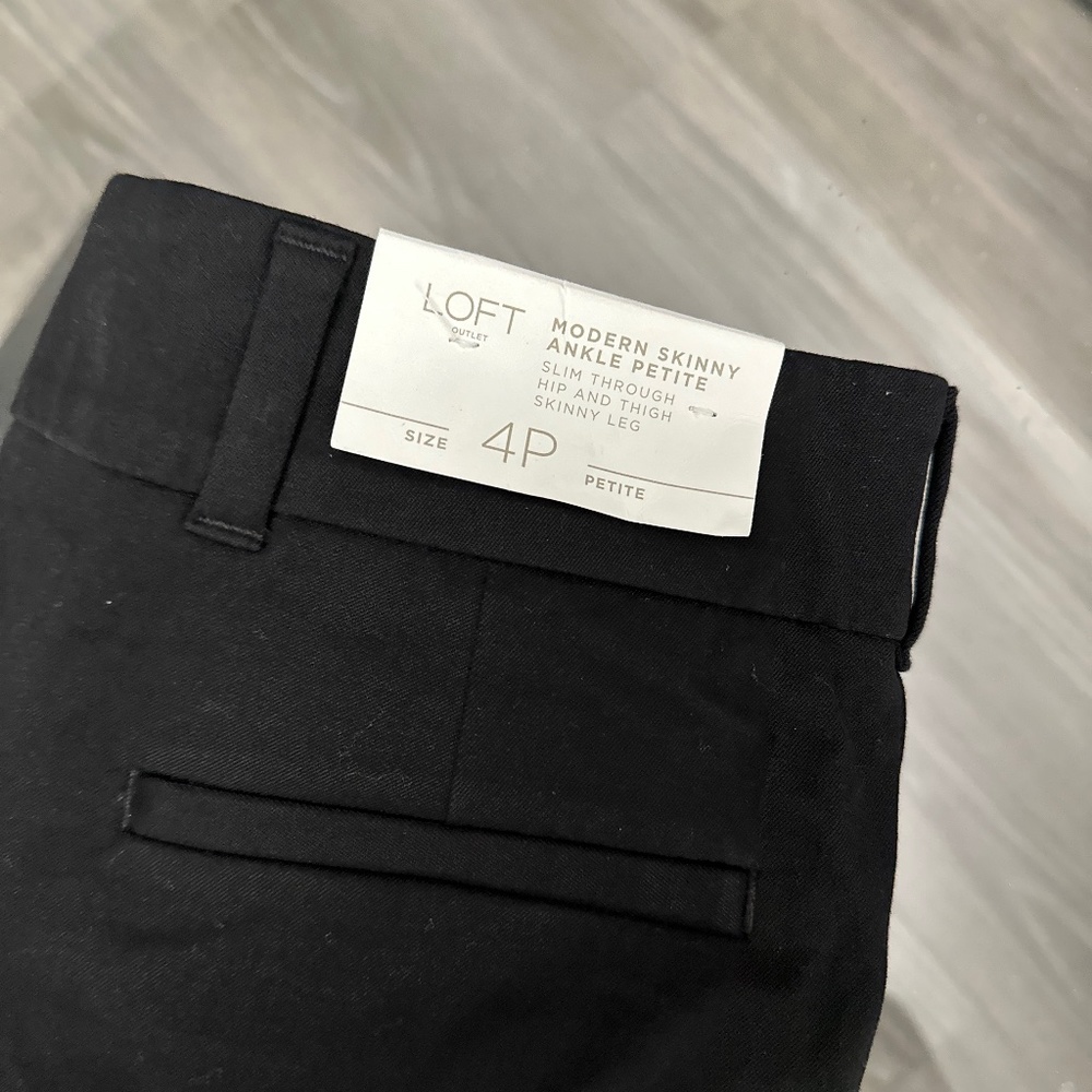 Loft Modern Skinny Ankle 4P - Black
